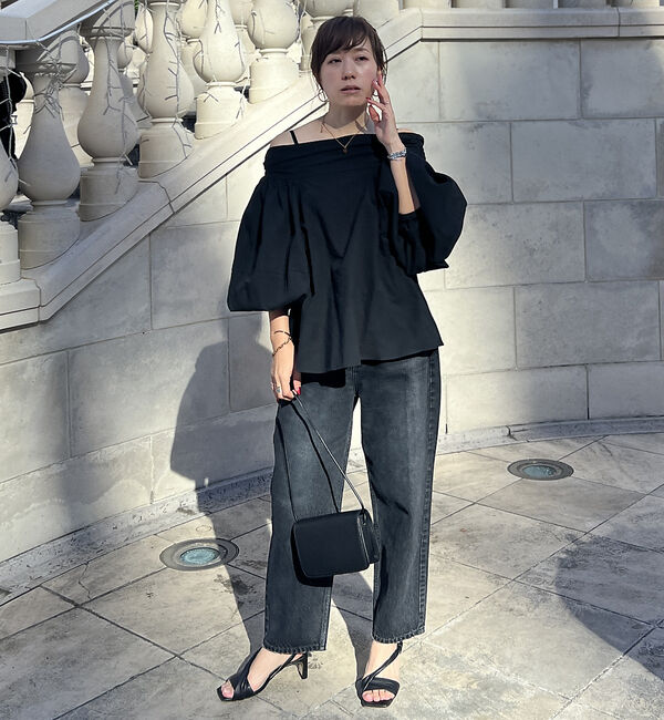 Rouge vif「コットンオフショルボリュームブラウス」|シャツ・ブラウス|