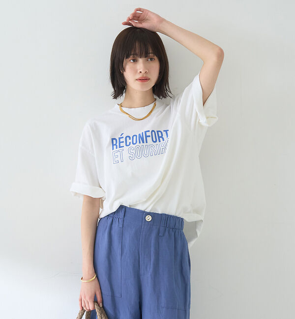 Rouge vif「ピグメントダイカジュアルロゴBIG Tシャツ」|Tシャツ・カットソー|