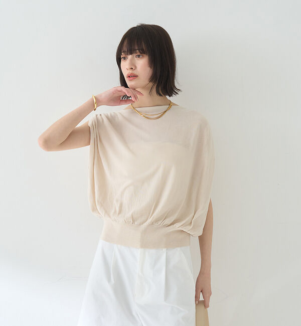 Rouge vif「ドレープニットプルオーバー」|ニット・セーター|