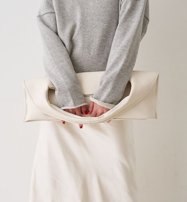 Rouge vif「【CHIMERE/シメール】レザーワイドワンハンドル」|ハンドバッグ|