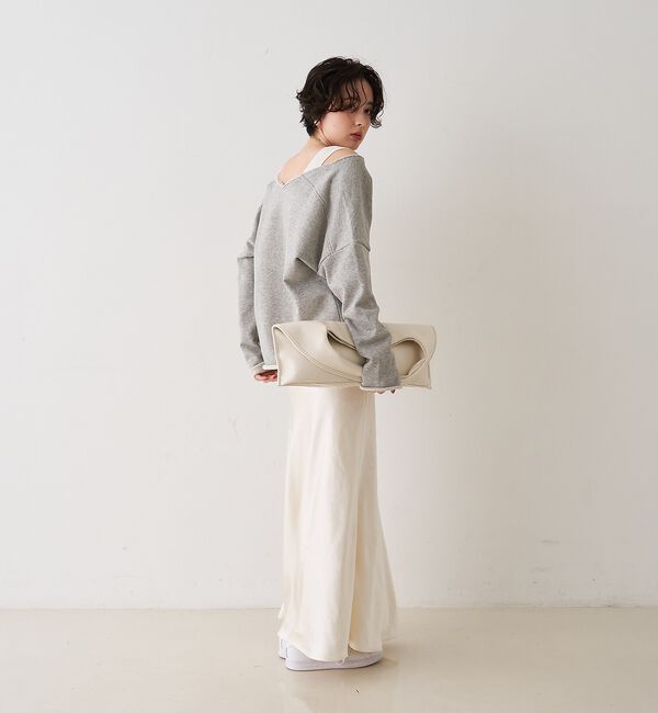 Rouge vif「【CHIMERE/シメール】レザーワイドワンハンドル」|ハンドバッグ|