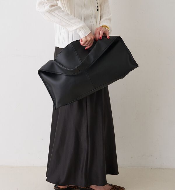 Rouge vif「【CHIMERE/シメール】レザーワイドワンハンドル」|ハンドバッグ|