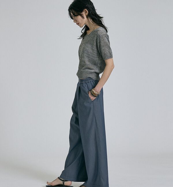 qualite「【接触冷感＆セットアップ対応】ライトデニムパンツ」|その他|