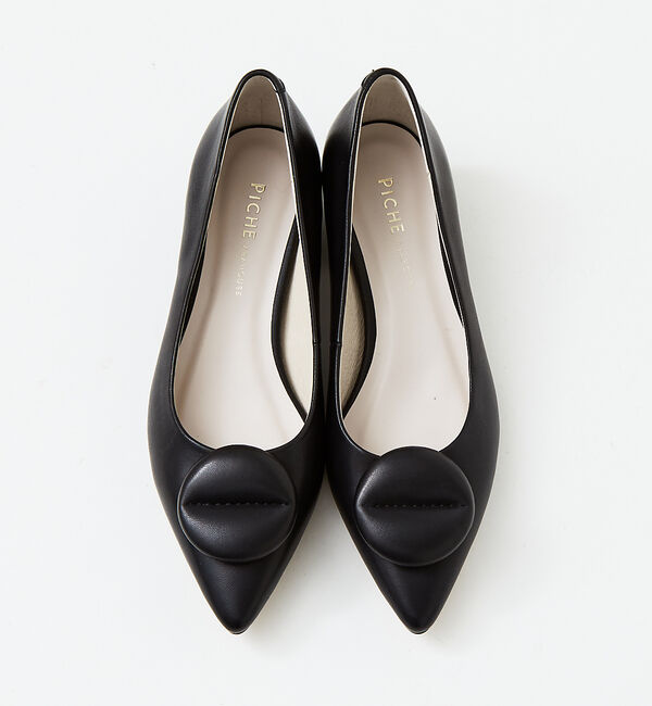 AU BANNISTER「パフサークルモチーフパンプス」|パンプス|