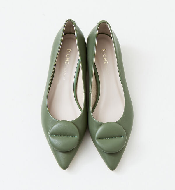 AU BANNISTER「パフサークルモチーフパンプス」|パンプス|