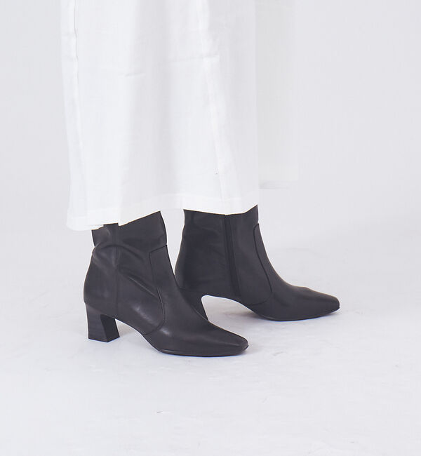 AU BANNISTER「【スノーソール】ソフトスクエアトゥロングブーツ」|ショートブーツ|