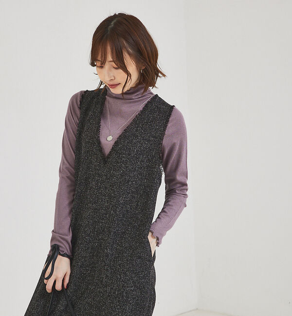 abahouse mavie「メロウハイネックプルオーバー」|Tシャツ・カットソー|