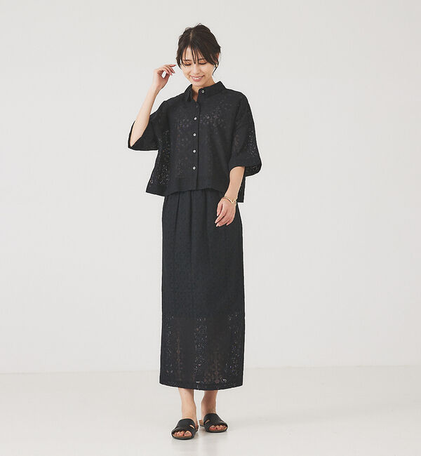 abahouse mavie「レースタイトスカート」|スカート|