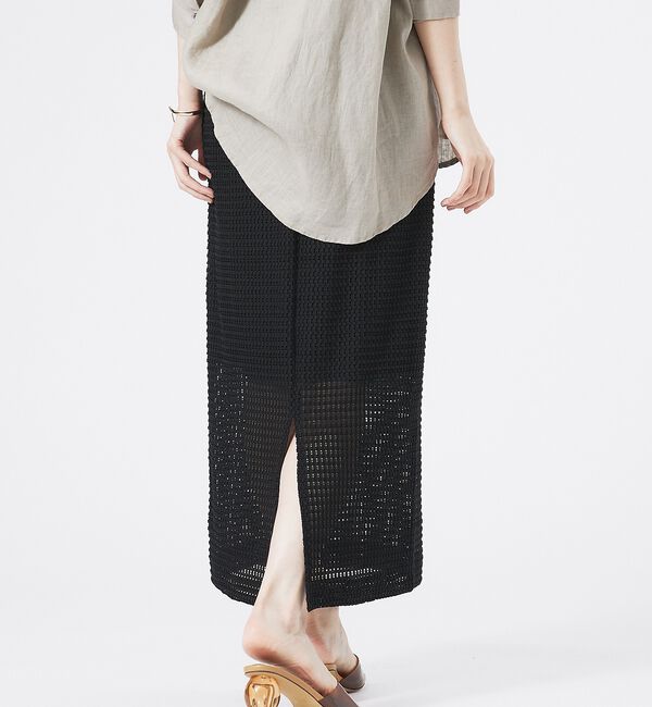 abahouse mavie「メッシュタイトスカート」|スカート|