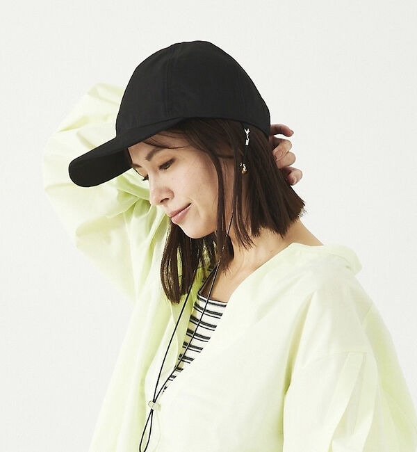 abahouse mavie「コットンナイロンキャップ(ストラップ付)」|その他|