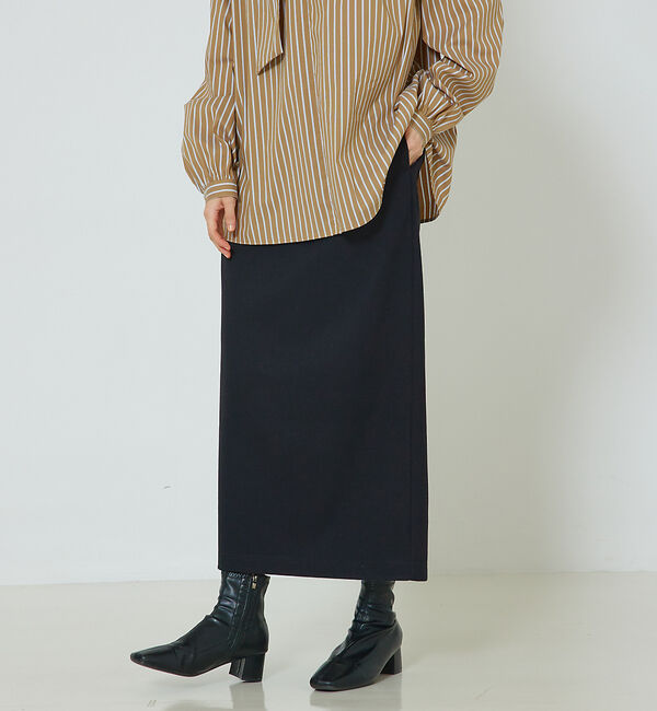 abahouse mavie「【セットアップ対応】ウォームジャージータイトスカート」|スカート|ブラック