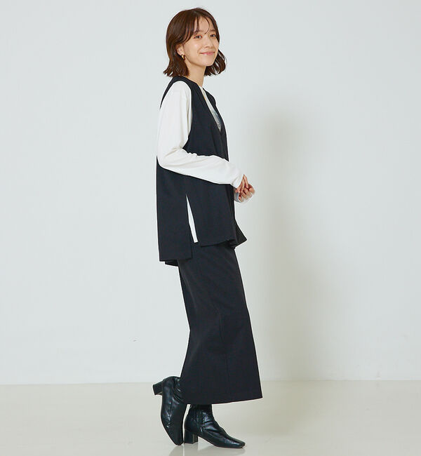 abahouse mavie「【セットアップ対応】ウォームジャージータイトスカート」|スカート|