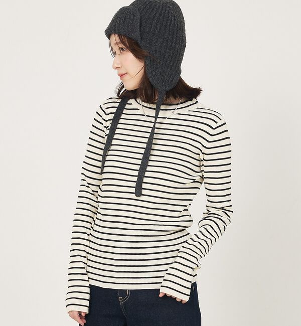 abahouse mavie「プチハイネックリブプルオーバー」|ニット・セーター|