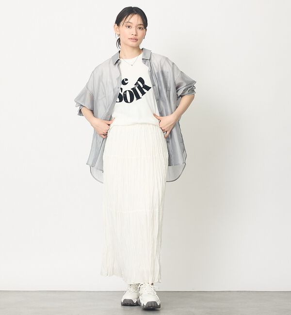 abahouse mavie「【シワ知らず】プリーツティアードスカート」|スカート|