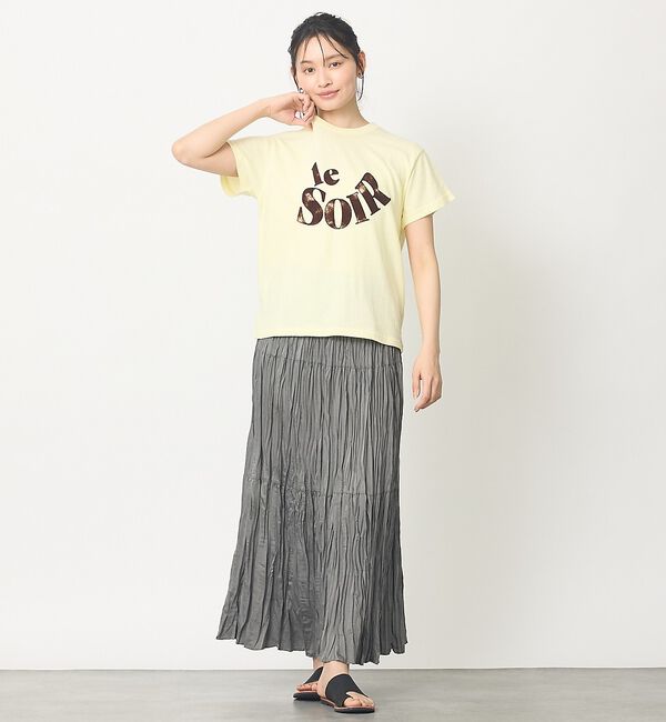 abahouse mavie「【シワ知らず】プリーツティアードスカート」|スカート|