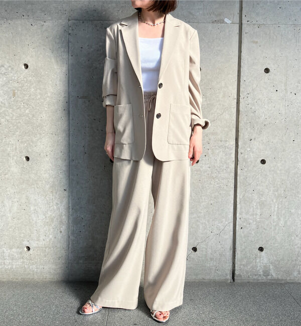 SOFFITTO「【A_/エース】サッカー ストライプジャケット」|テーラードジャケット|