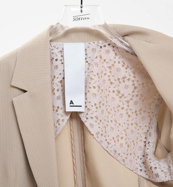 SOFFITTO「【A_/エース】サッカー ストライプジャケット」|テーラードジャケット|