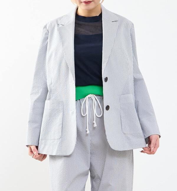 SOFFITTO「【A_/エース】サッカー ストライプジャケット」|テーラードジャケット|