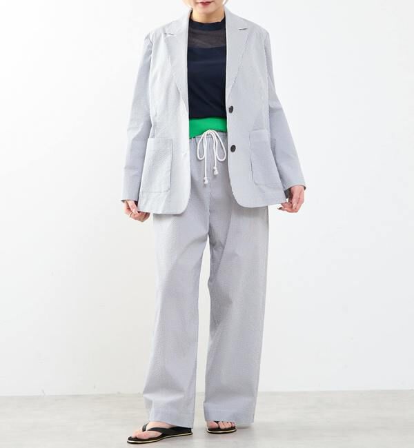 SOFFITTO「【A_/エース】サッカー ストライプジャケット」|テーラードジャケット|