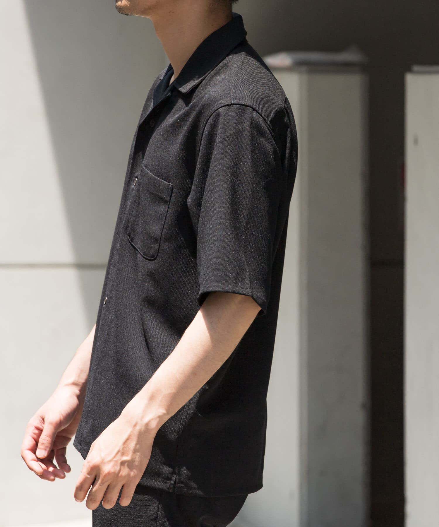 URBAN RESEARCH ROSSO「『WEB限定』『セットアップ対応』パナマ風オープンカラー半袖シャツ」|シャツ・ブラウス|