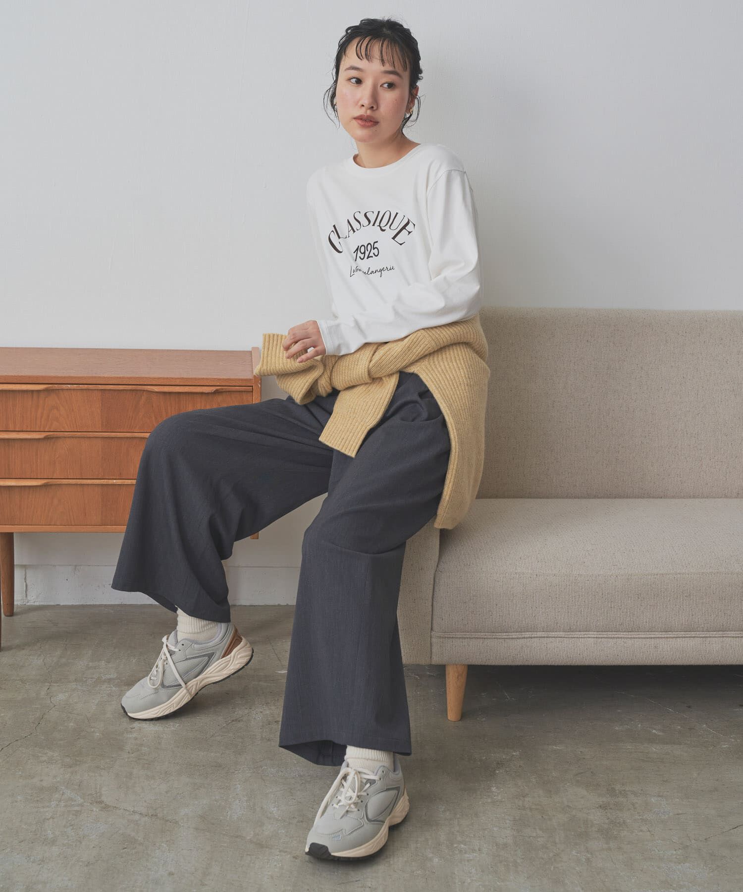 URBAN RESEARCH DOORS「『仁村紗和さん着用』『UR TECH』完声9分丈ワイドパンツ」|その他|