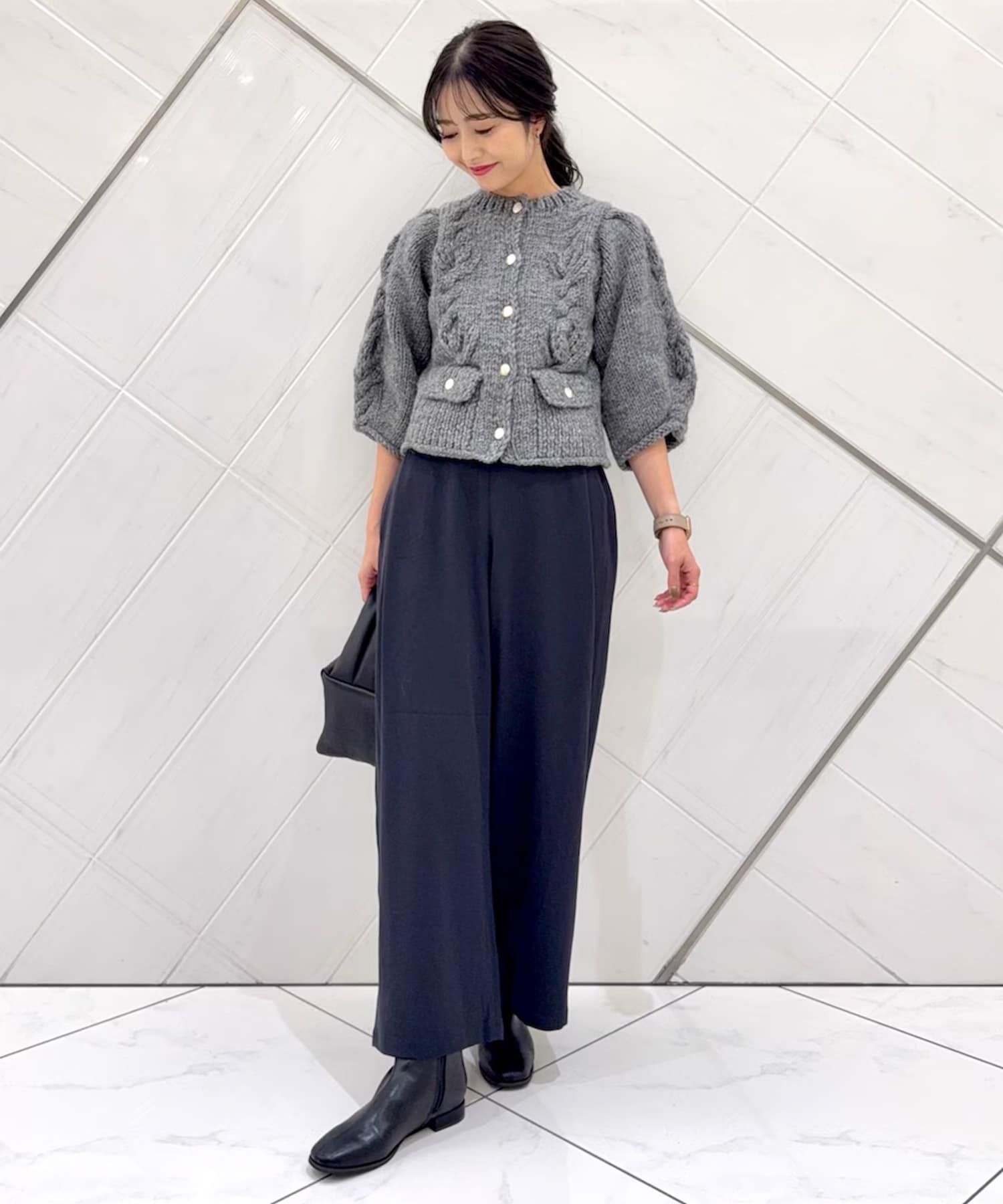 URBAN RESEARCH DOORS「『仁村紗和さん着用』『UR TECH』完声9分丈ワイドパンツ」|その他|