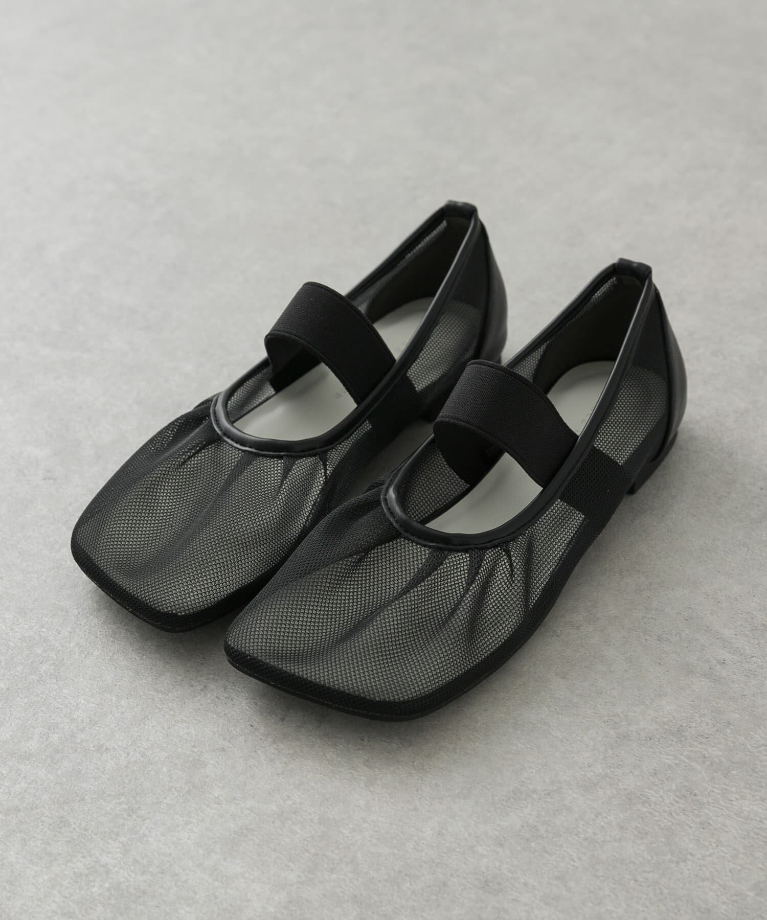 SENSE OF PLACE by URBAN RESEARCH「オブリークトゥメッシュフラットシューズ」|パンプス|