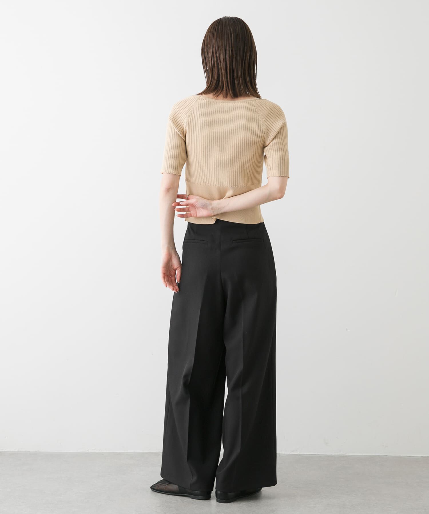 SENSE OF PLACE by URBAN RESEARCH「オブリークトゥメッシュフラットシューズ」|パンプス|