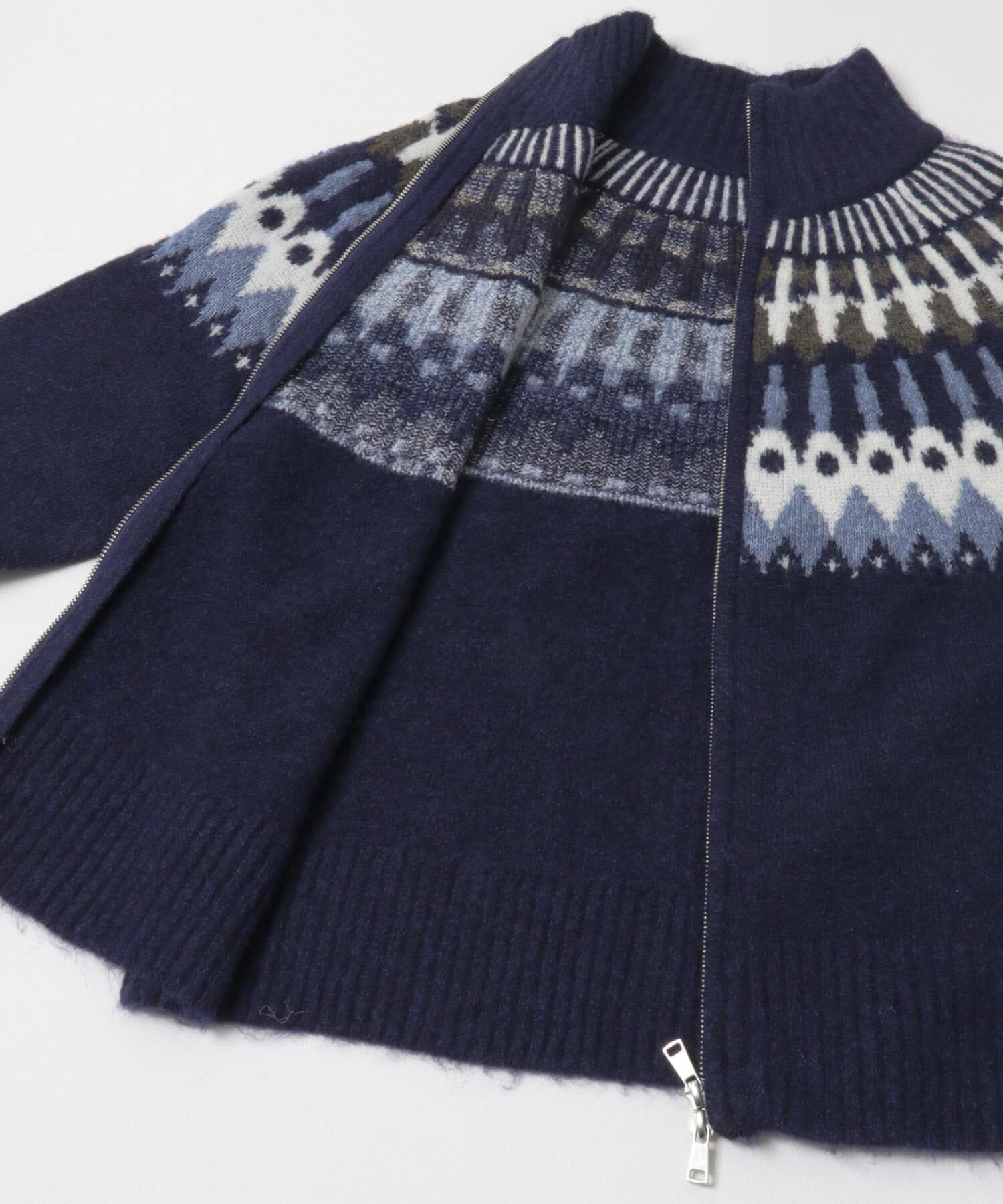 SENSE OF PLACE by URBAN RESEARCH「『洗濯可』ノルディックジップセーター」|ニット・セーター|