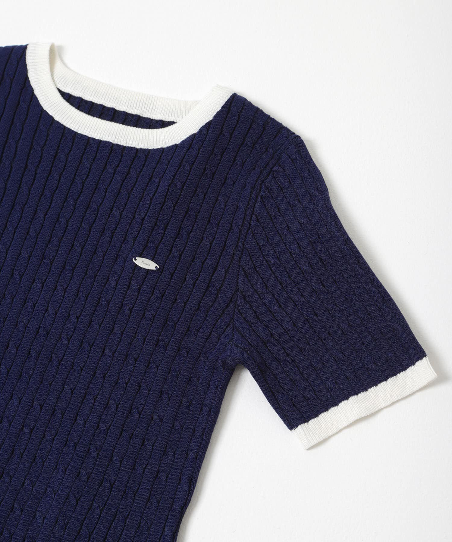 SENSE OF PLACE by URBAN RESEARCH「『洗濯可』バイカラーケーブルセーター」|ニット・セーター|