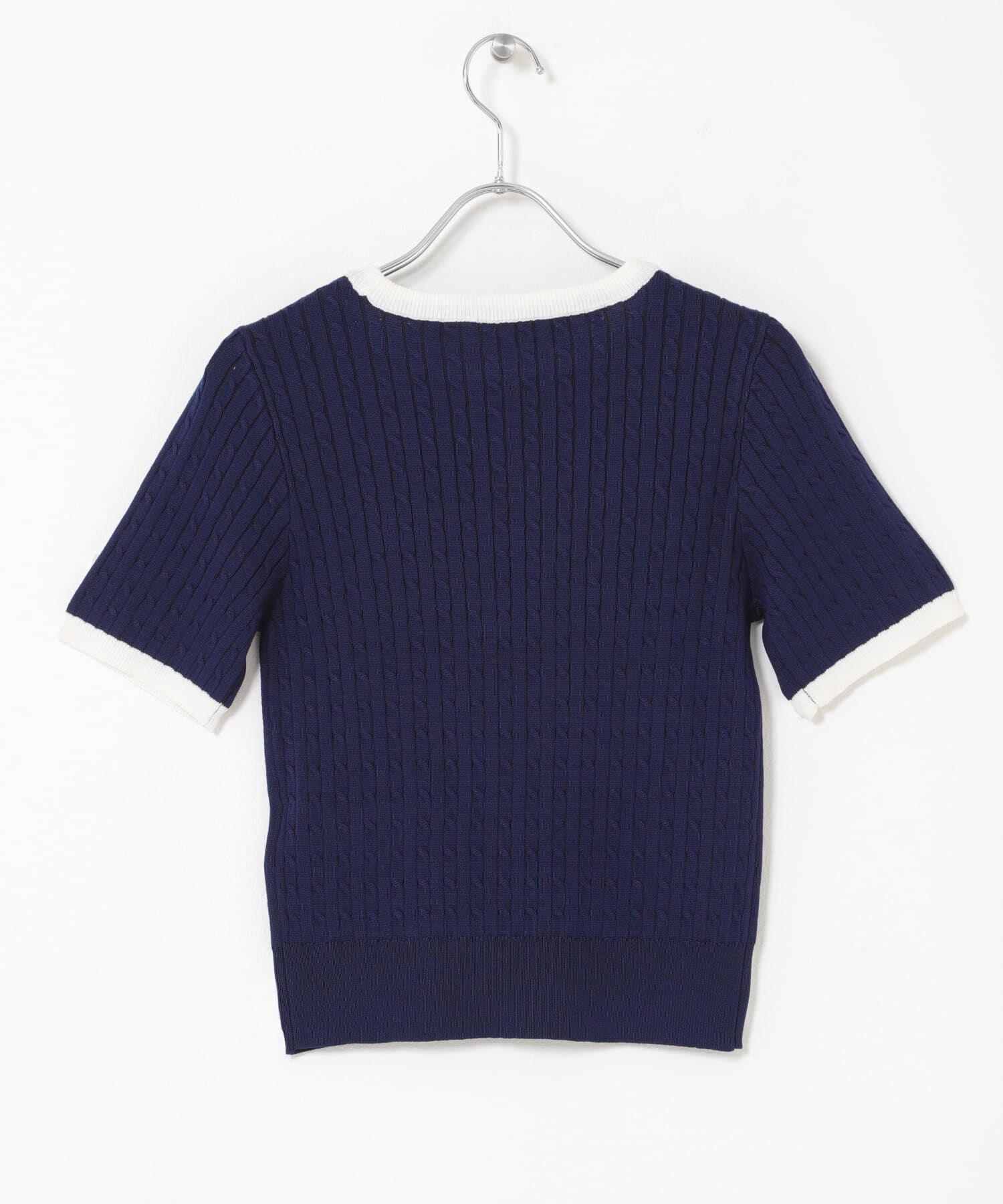 SENSE OF PLACE by URBAN RESEARCH「『洗濯可』バイカラーケーブルセーター」|ニット・セーター|