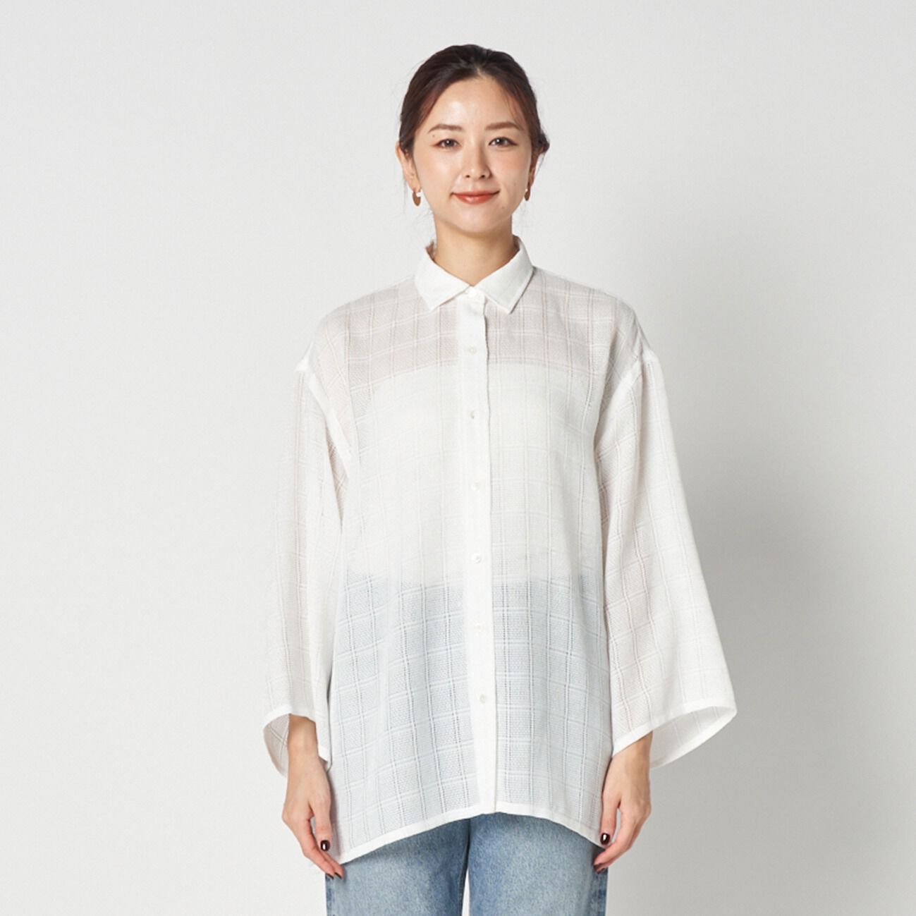 HELIOPOLE「HELIOPOLE LENO CLOTH SHIRT」|シャツ・ブラウス|