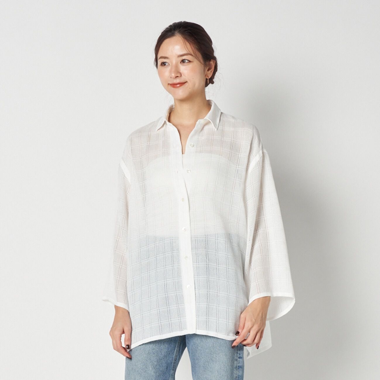 HELIOPOLE「HELIOPOLE LENO CLOTH SHIRT」|シャツ・ブラウス|