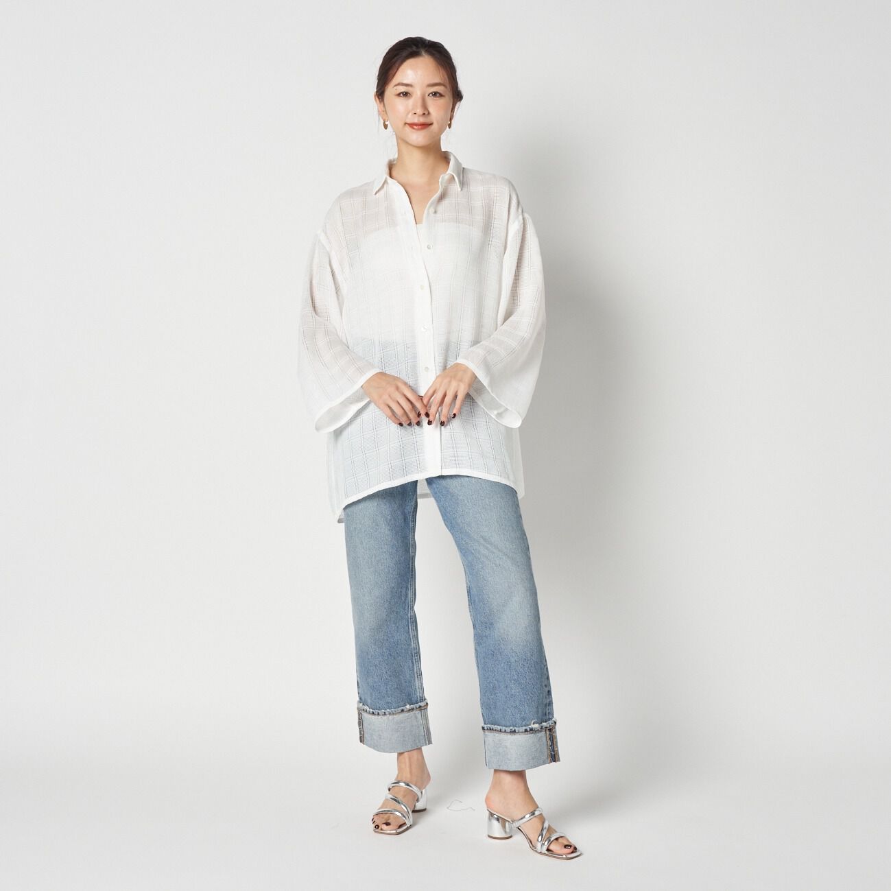 HELIOPOLE「HELIOPOLE LENO CLOTH SHIRT」|シャツ・ブラウス|