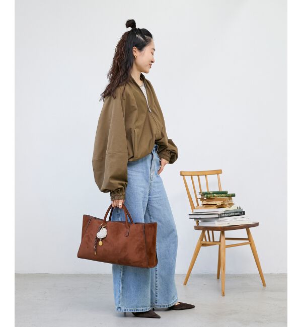  「《WEB限定アイテム》バルーンデザインノーカラーブルゾン」|ブルゾン・スタジャン|