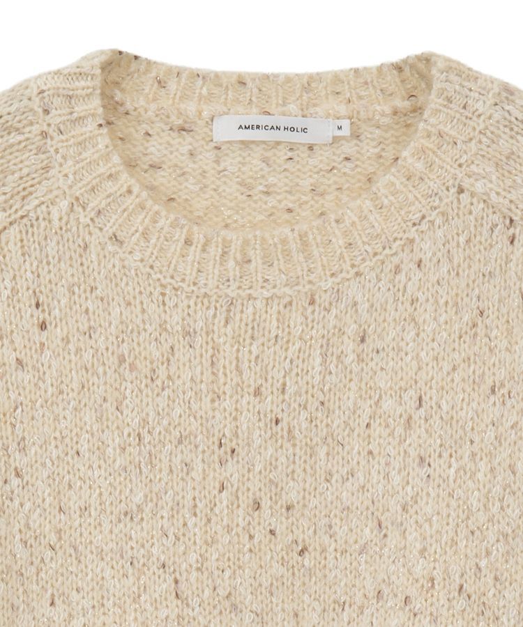 AMERICAN HOLIC「ラメmixネップニットプルオーバー」|ニット・セーター|