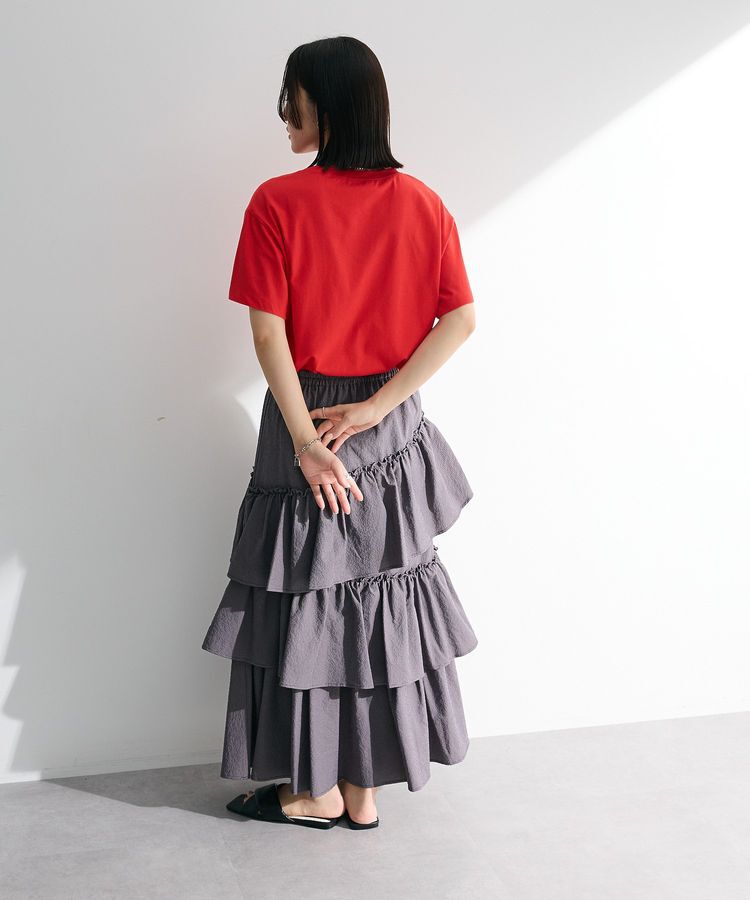 Green Parks「・ELENCARE DUE ギンガムティアードスカート」|スカート|