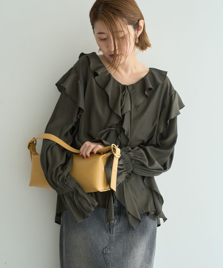 YECCA VECCA「【kakatoo】ワンハンドルバゲットバッグ」|ハンドバッグ|Yellow