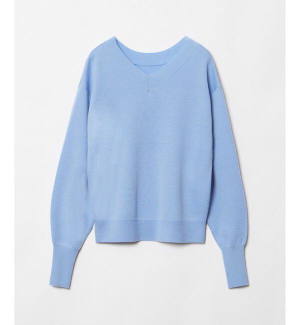 allureville「【セットアップ対応可能】ウールスムース2WAYネックプルオーバー」|ニット・セーター|
