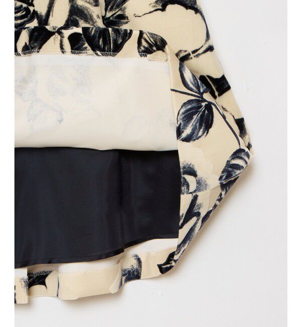 allureville「モノフロッキータックフレアスカート」|スカート|