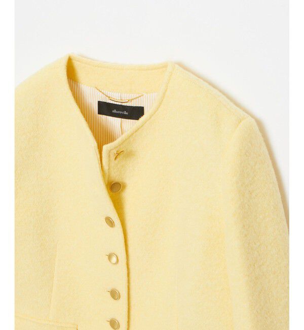 allureville「ブークレーノーカラージャケット」|ノーカラージャケット|