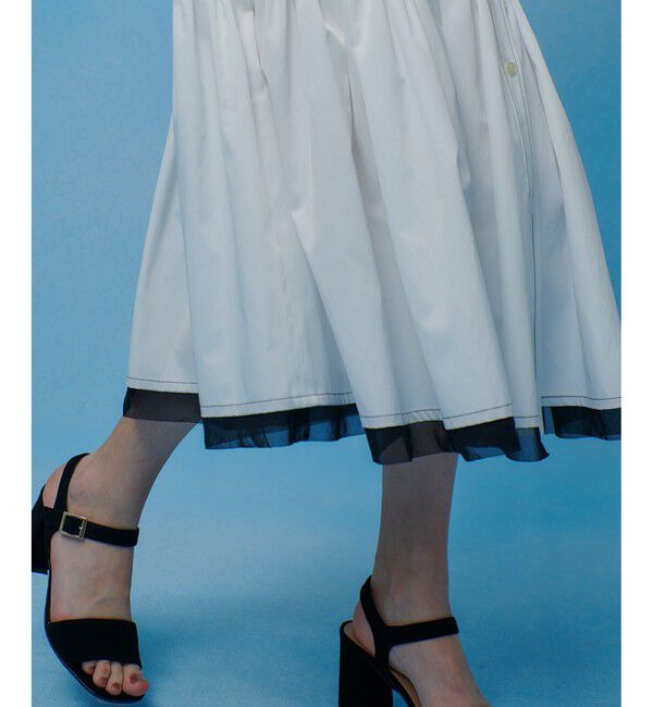 LOULOU WILLOUGHBY「【LOULOU WILLOUGHBY】メモリーツイルティアードシャツワンピース」|ワンピース|