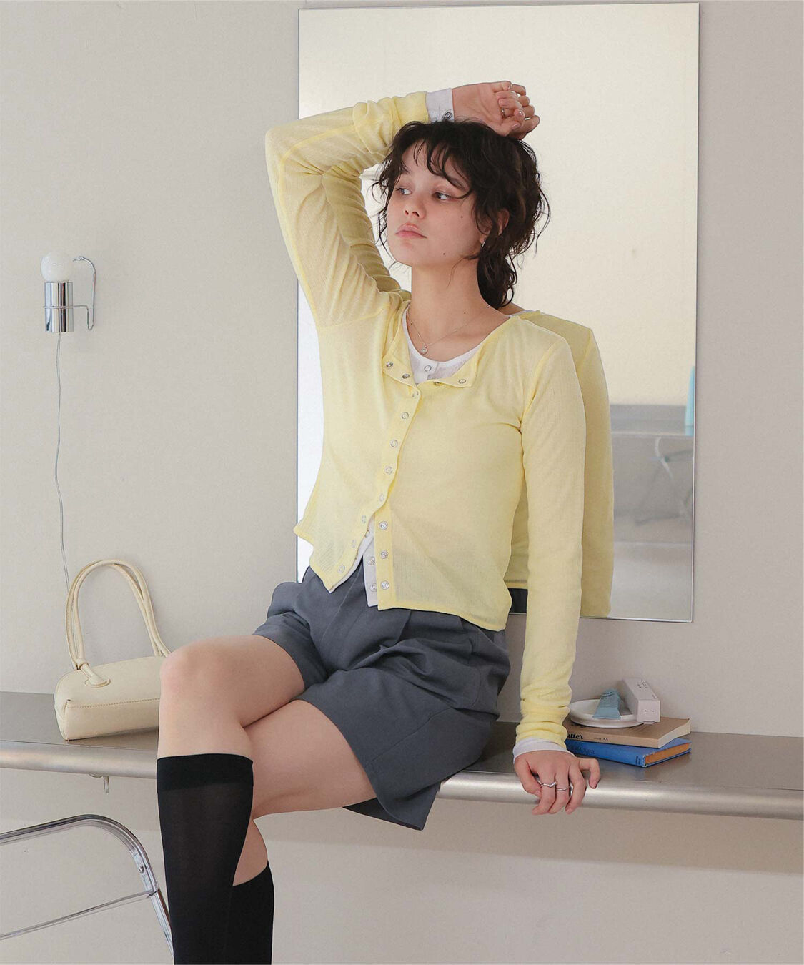 titivate「シアーテレコカーディガン」|ニット・セーター|