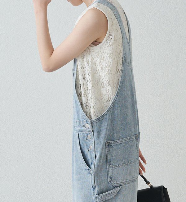  「綿麻デニムサロペット」|その他|