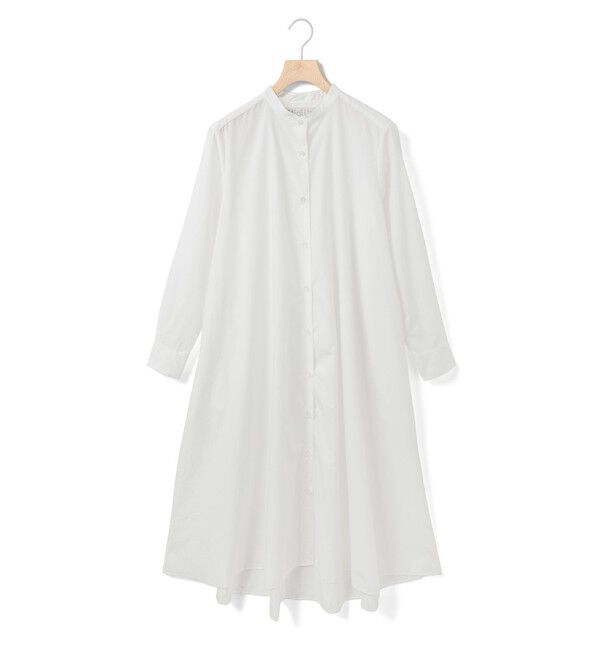 MidiUmi「MidiUmi Aラインバンドカラーシャツワンピース」|ワンピース|
