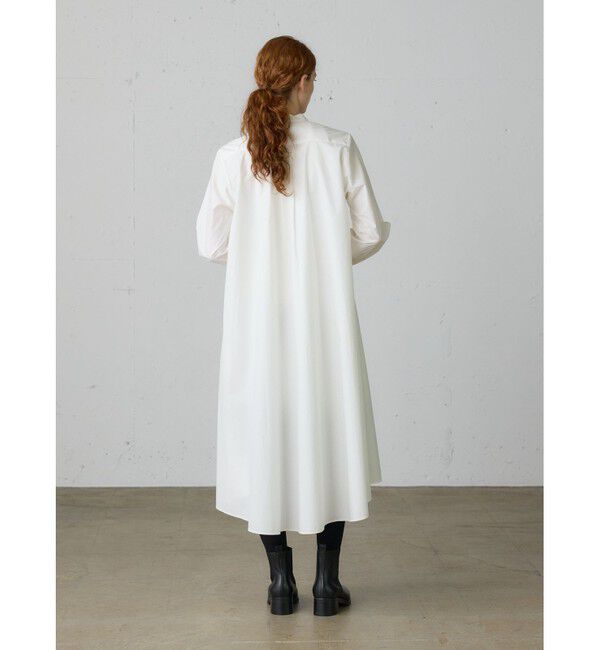 MidiUmi「MidiUmi Aラインバンドカラーシャツワンピース」|ワンピース|