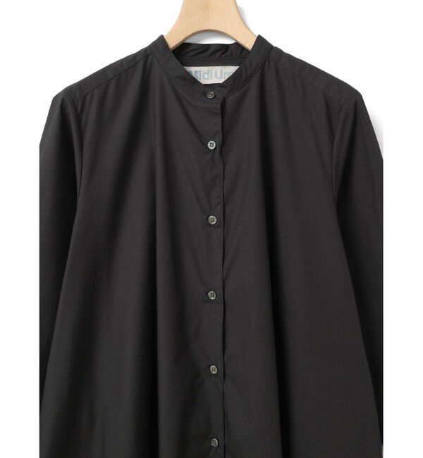 MidiUmi「MidiUmi Aラインバンドカラーシャツワンピース」|ワンピース|