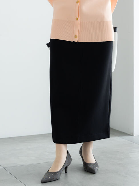 Te chichi「ダンボールナロースカート（セットアップ可）」|スカート|ブラック