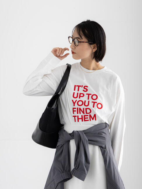 Te chichi「エンブロイダリーロゴTシャツ」|Tシャツ・カットソー|レッド