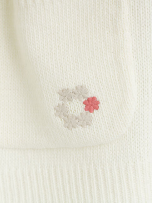 Samansa Mos2「花刺繍入りカーディガン」|カーディガン|